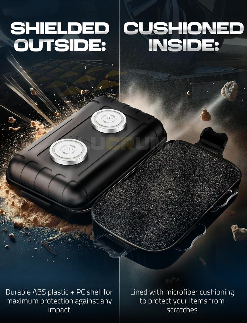 Lucrum Magnetic Key Box for Under Car Holder - Hide a Key Magnetic Car - Magnetic Hide a Key Box - Long