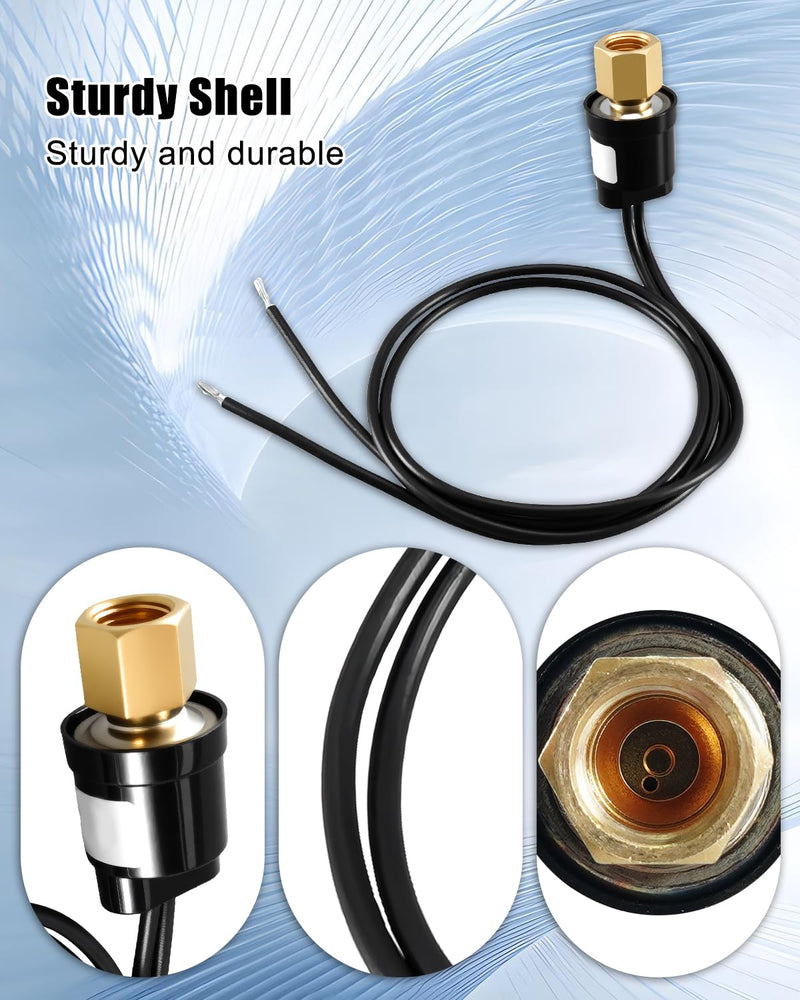 Low Pressure Switch Replace SLP1032 Open 10 PSI, Close 32 PSI | for Most HVAC Freezer Cold Storage Systems