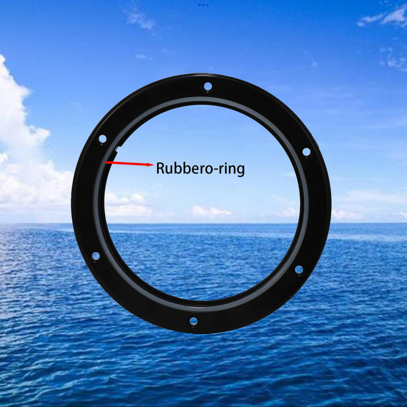 2 Pcs Marine Boat Round Deck Hatch Cover-Non-Slip Inspection Plate Access for Kayak,Yacht-Detachable Water-Tight Lid,Screws Included 6-inch