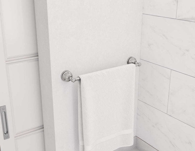 Symmons 473TB-18 Allura 18 in. Wall-Mounted Towel Bar in Polished Chrome 18-Inch