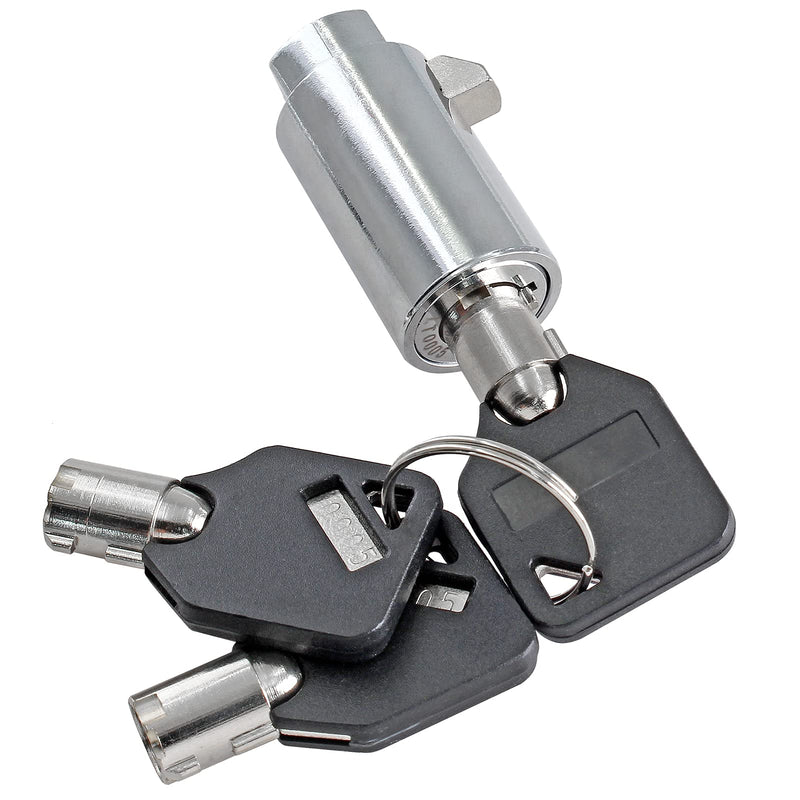 2 Set Vending Machine Lock and Key (Keyed Alike), High Security Tubular Keyway Soda Machine Locks