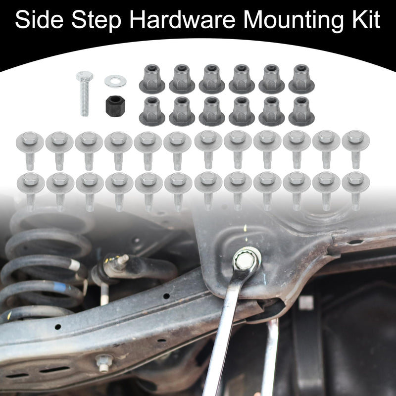 Side Step Running Board Hardware Mounting Kit for Dodge for Ram 1500 3.7L 4.7L 5.7L 2009-2012 for Ram 2500 3500 5.7L 6.7L Diesel 2011-2012 No.68044460AA/82212003