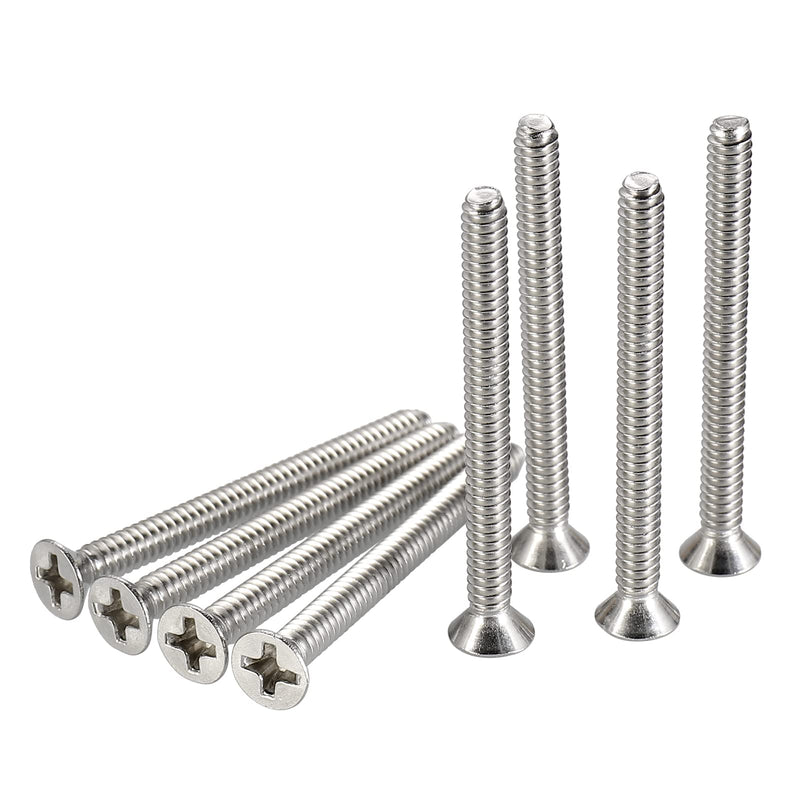 50Pcs Extra Long Outlet Screws, Electrical Wall Plate Switch and Receptacles Mounting Screws, 6#-32 x 1-1/2 Inches Outlet Extender Screws for Fix Wonky and Sunken Outlets, 18-8 Stainless Steel