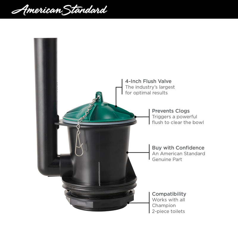American Standard 7381983-400.0070AP 4-inch Flush Valve Assembly for Champion Two-Piece Toilets Champion 2-Piece