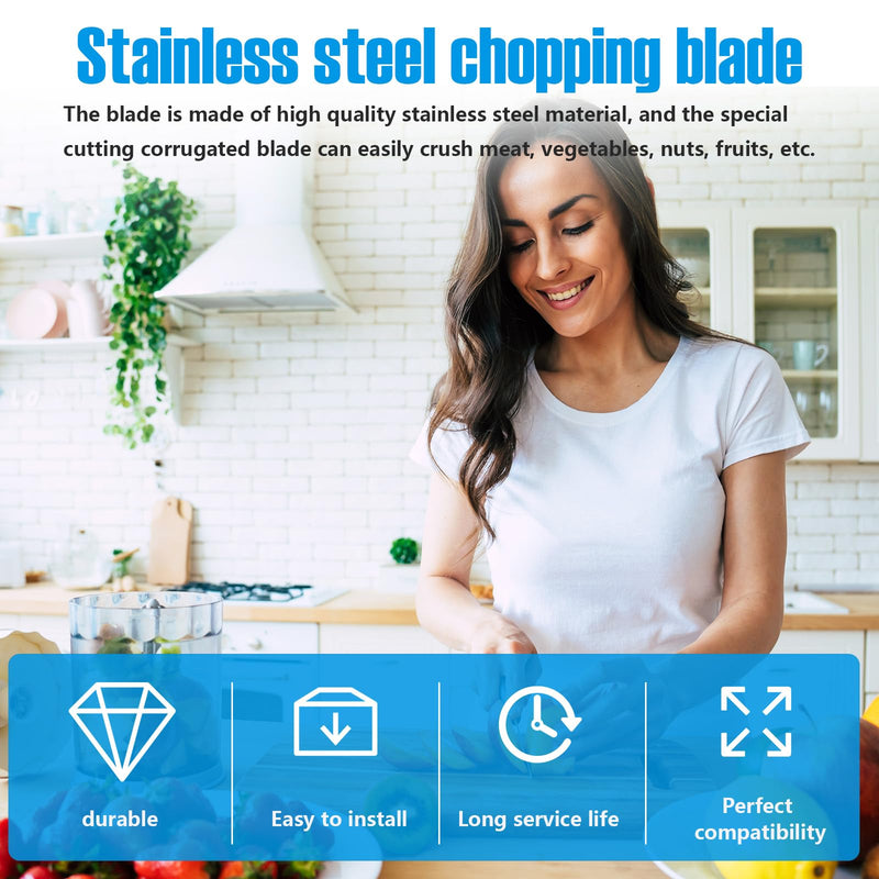 DLC-001TXB Main Stainless Steel Chopping Blade Replacement for Cuisinart 14-Cup Food Processor DLC-2014, DFP-14BCNY, DFP-14BCN, DFP-14BWN Kitchen Food Processor Part No. DLC-001TXB-CSR