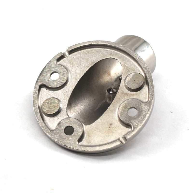 Boat Railing Fittings Deck Hardware 316 Stainless Steel Tube Base Rod Flange Holder (Pack of 2) 1 Inch