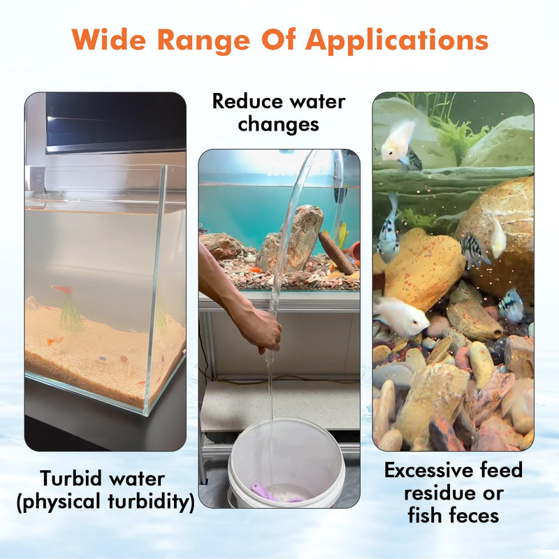 hygger Aquarium Water Clarifier, Water Clarifier for Fish Tank, Clears Cloudy Water for Freshwater and Saltwater Tanks, 300 ML