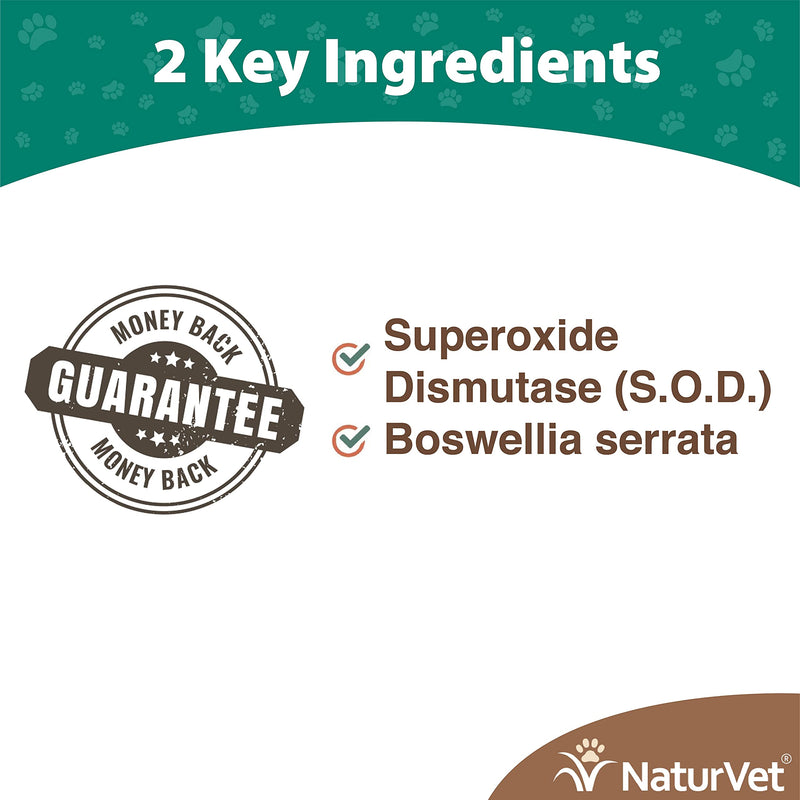 NaturVet S.O.D. & Boswellia Extra Joint Support Dog Supplement – Dog Hip Supplement – Helps Alleviate Aches, Pain – For Dog Flexibility, Healthy Joint Function – 150 Ct. Chewable Tablets