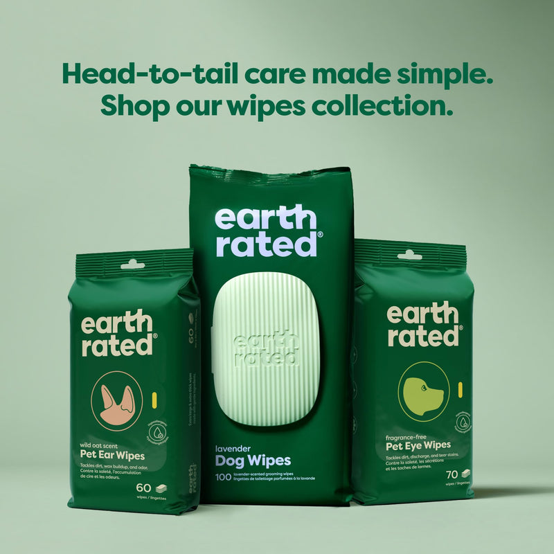 Earth Rated Ultimate Dog Grooming Bundle - Includes Unscented Dog Grooming Wipes, Hypoallergenic Plant Based Dog Ear Wipes, Hypoallergenic Plant Based Dog Eye Wipes - PawsPlanet Australia