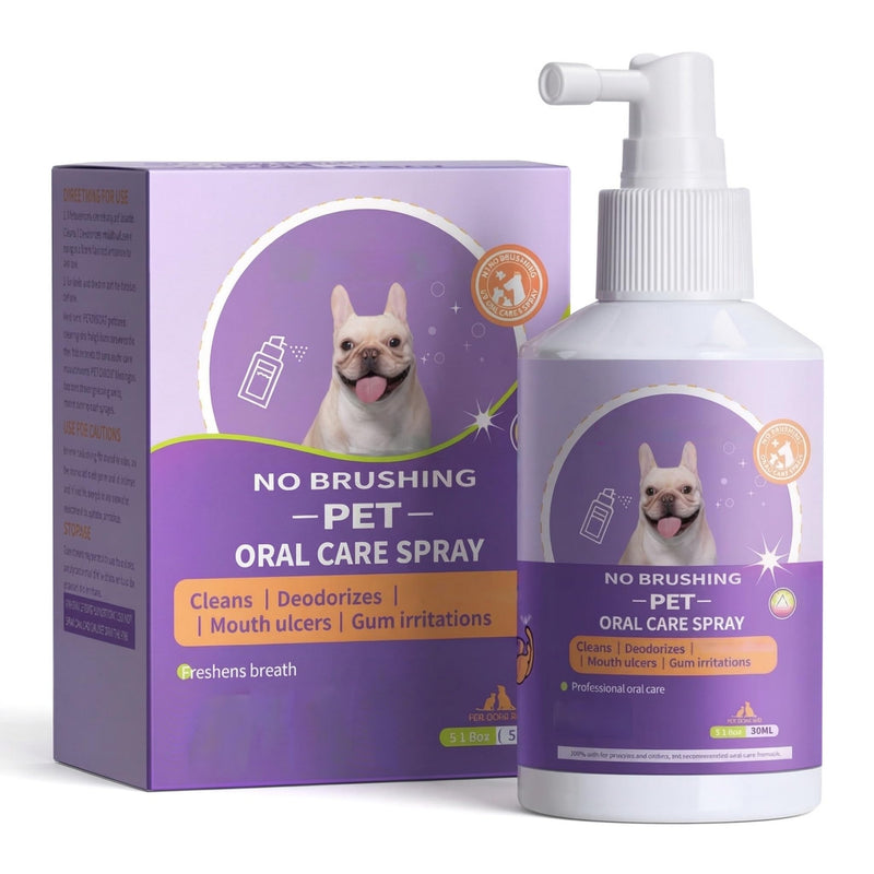 JoanofArc Dog Dental Care Spray, Oral Care Spray for Dogs, Dental Spray for Dogs, Breath Freshener & Teeth Cleaning Spray, Support Healthy Gums, Help Reduce Plaque & Tartar, No Brushing, 1.76 Fl Oz