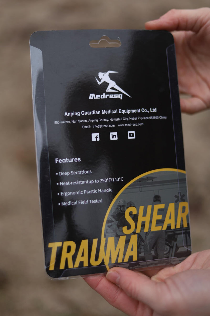 7.5" Black Coated Trauma Shear for Doctors, Nurses, Nursing Students, Paramedics, EMS Professionals, and First Aid Kits,Outdoor Ifak Emergency etc (2-pack, Black)