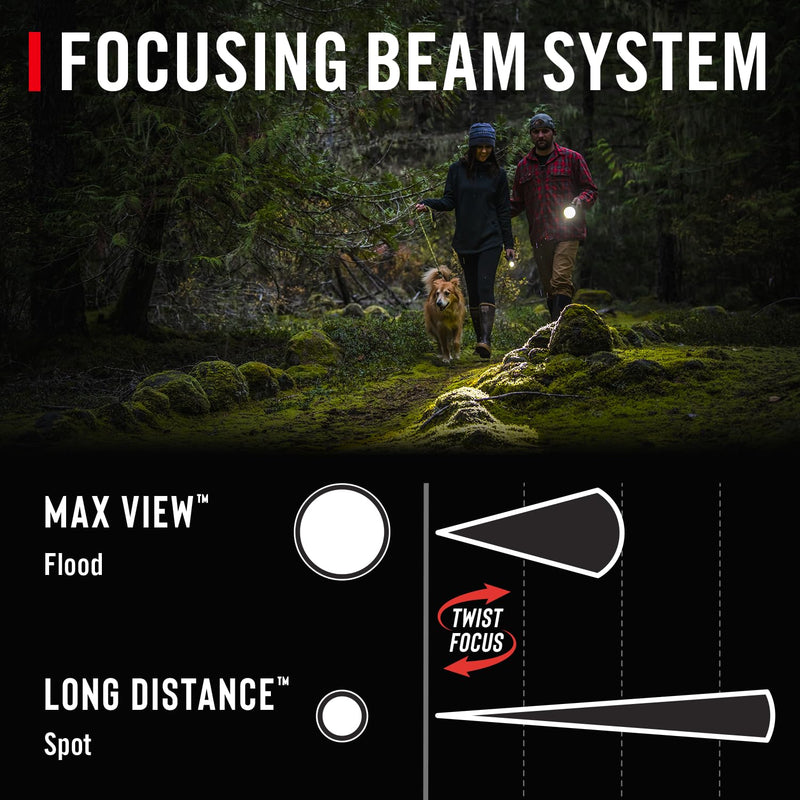 Coast® HP3R 385 Lumen Rechargeable LED Penlight with Twist Focus™, Orange