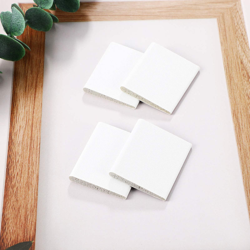 6 Pieces Self-Adhesive Door Corner Seals, Weather Stripping Draft Stopper, Door Frame Seal Corner Foam for Weather Protection, for Lsolation of Noise (White) White