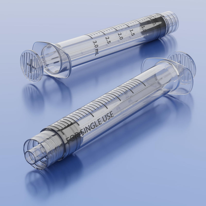 3mL Luer Lock Syringe, Sterile, Individually Wrapped, No Needle (Box of 100) 3ml 100pk