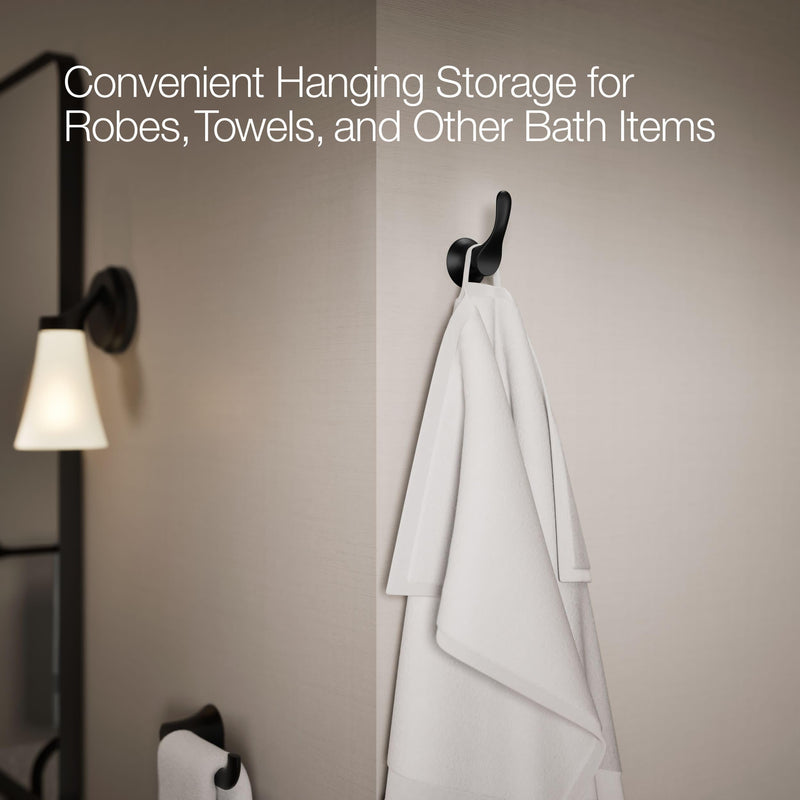 Kohler 27395-BL Simplice® Robe Hook, Matte Black