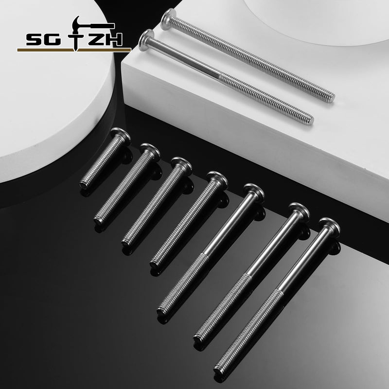 M6 x 10mm 20Pcs Flat Head Hex Socket Cap Screws Bolts, 304 Stainless Steel 18-8, Full Thread by SG TZH (with Hex Spanner) 20 M6 x 10mm