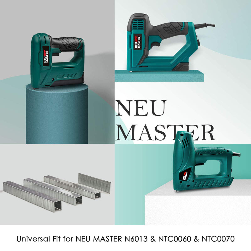 NEU MASTER NBS1850 Premium Quality Standard T50 Staples and 18GA Brad Nails for N6013/NTC0060/NTC0070, 1508-Count