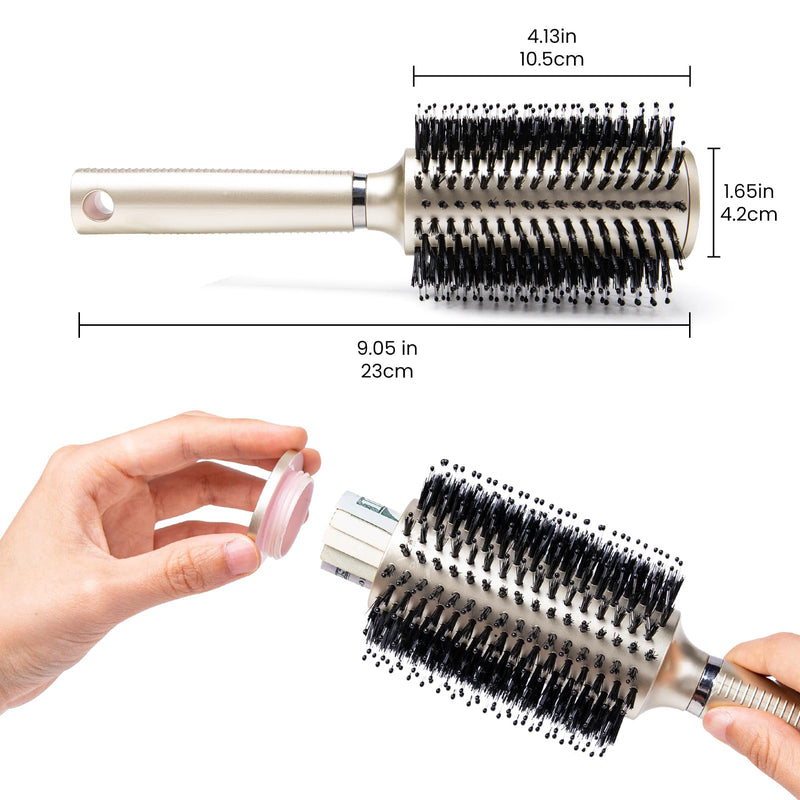 Hair Brush Diversion Stash Safe,Can Safe to Hide Money,Secret Stash Safes,Perfect for Travel or At Home (gold) gold