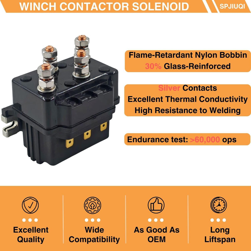 Winch Solenoid Relay 12V 500A Heavy Duty Controller Reversing Contactor 8000-12000LB for ATV SUV 4WD SUV Truck Winches Spreader Motors Compatible with Wireless Remote System