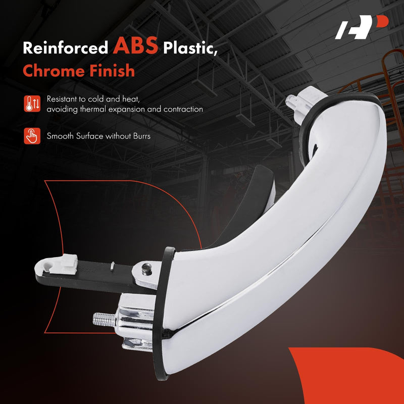 A-Premium Tailgate Handle Liftgate Latch Handle Compatible with Hyundai Santa Fe 2001 2002 2003 2004, Chrome, Replace# 8126026010