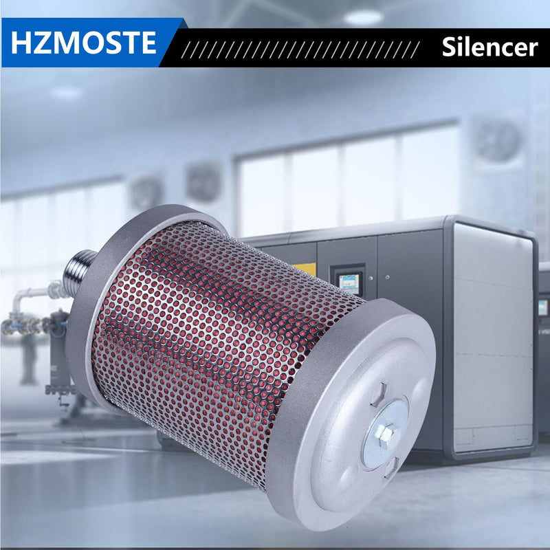 XY-05 Exhaust Silencer, 1/2" NPT Male Interface, for Air Compressors, Dryers, Vacuum Pumps