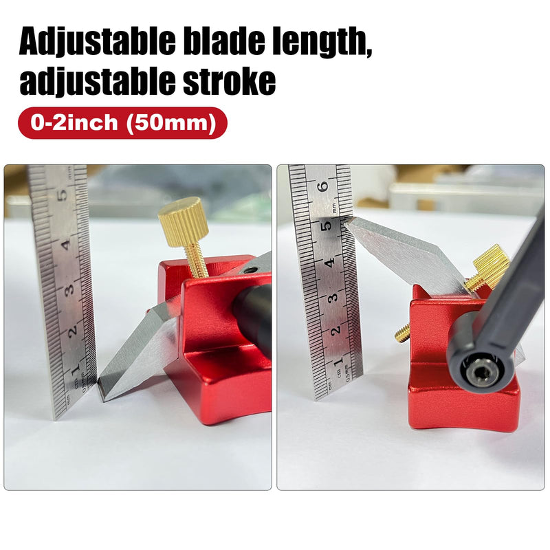 Knife Maker's Center Line Scribe, Angle Block Scribe, 2X72 Knife Grinder Scribe
