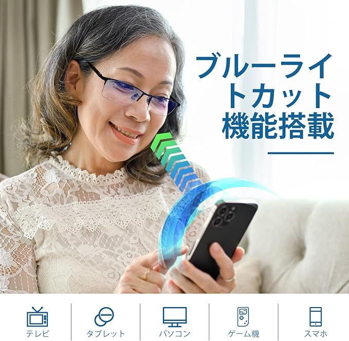 [KIHASU] Reading Glasses for Men and Women, Blue Light Cut, Stylish, Frequency +1.0 to 3.0, Half Rim - NewNest Australia
