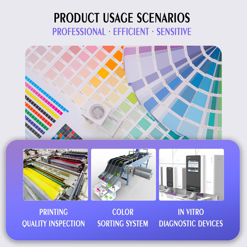 TCS34725FN Color Sensor: RGB Color Data, Light Intensity, Compatible with Raspberry Pi/Arduino/STM32