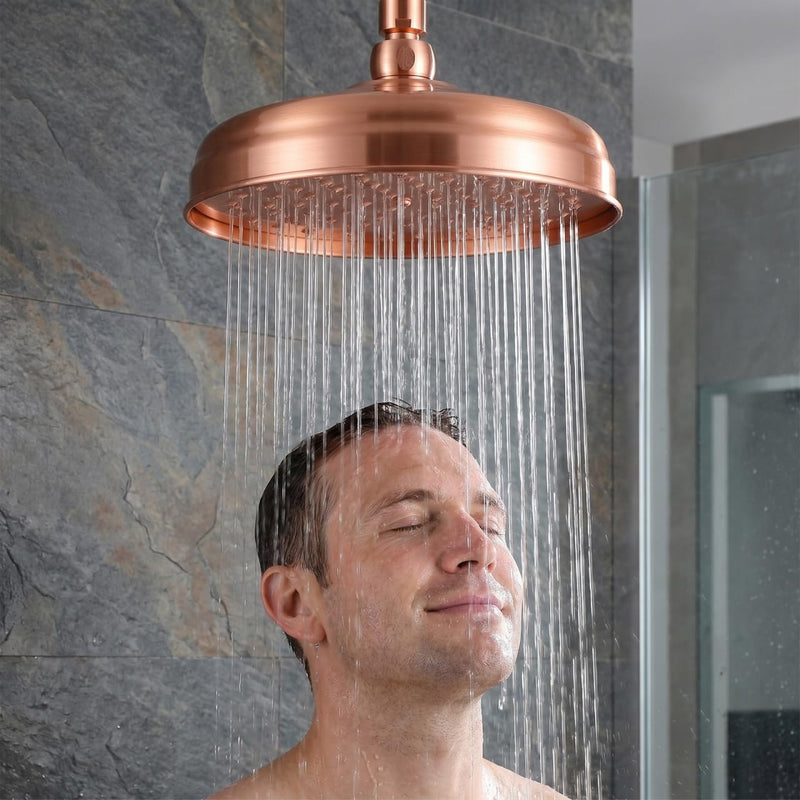 Copper Shower Head High Pressure Rain Shower Head Bath Rainfall Sprinkler Nozzle Replacement for Bathroom - NewNest Australia