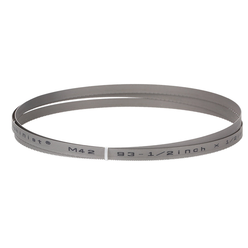 Imachinist S931212812 M42 Bi-Metal 93-1/2" in Long, 1/2" in Wide, 0.025" in Thick Bandsaw Blades for Soft Ferrous Metal Cutting Variable Teeth (8/12TPI) 8/12TPI