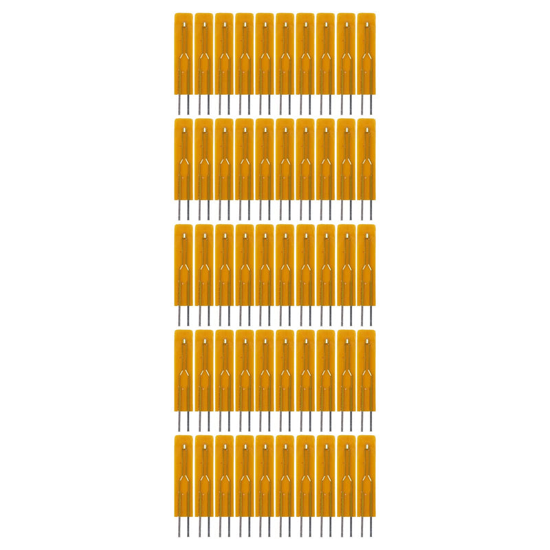 Garosa 50Pcs Thin Film Thermistors -40 to 120℃ MF55 Film B3950 Thermistors with 0.15mm Thickness Insulated Film (MF55-103F-B3950-L25(10K 3950)) MF55-103F-B3950-L25(10K 3950)