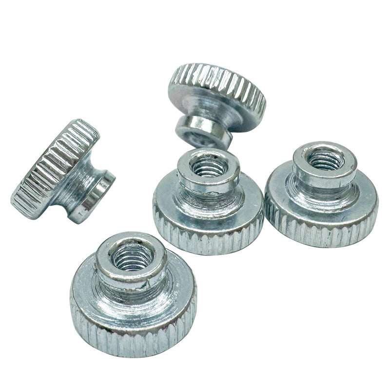 30Pcs Knurled Thumb Nuts,M3 High Head Through Hole Round Knurled Thumb,Carbon Steel Galvanized Round Knobs Fastener for 3D Printer Parts,Machine Tools M3