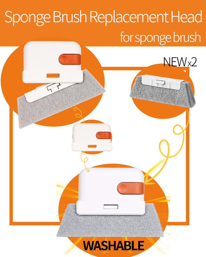 Window Track Cleaning Brush - 6PCS Multifunction Groove Cleaning Brush for Household Crevice Nooks and Crannies - NewNest Australia