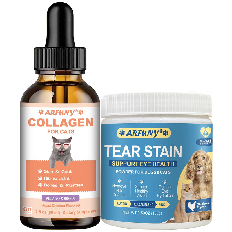 Cat Collagen Drops & Cat and Dog Tear Stain Powder