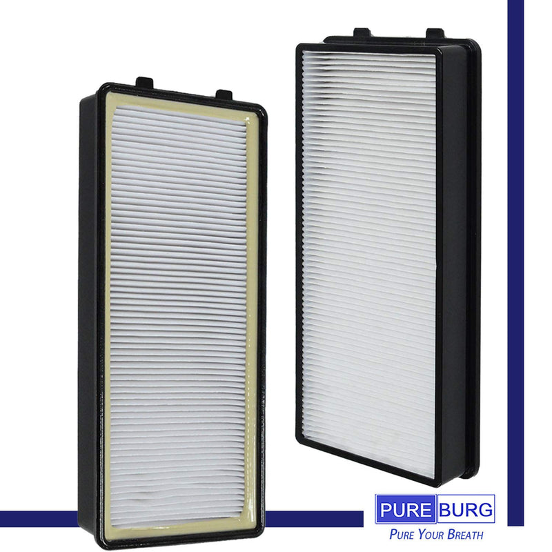 PUREBURG AT-OFL Replacement Filter Compatible with Homedics AT-PET01 AT-PET02 AR-45 Oscillating Tower Air Purifiers,2-Pack H13 HEPA Air Clean Dust