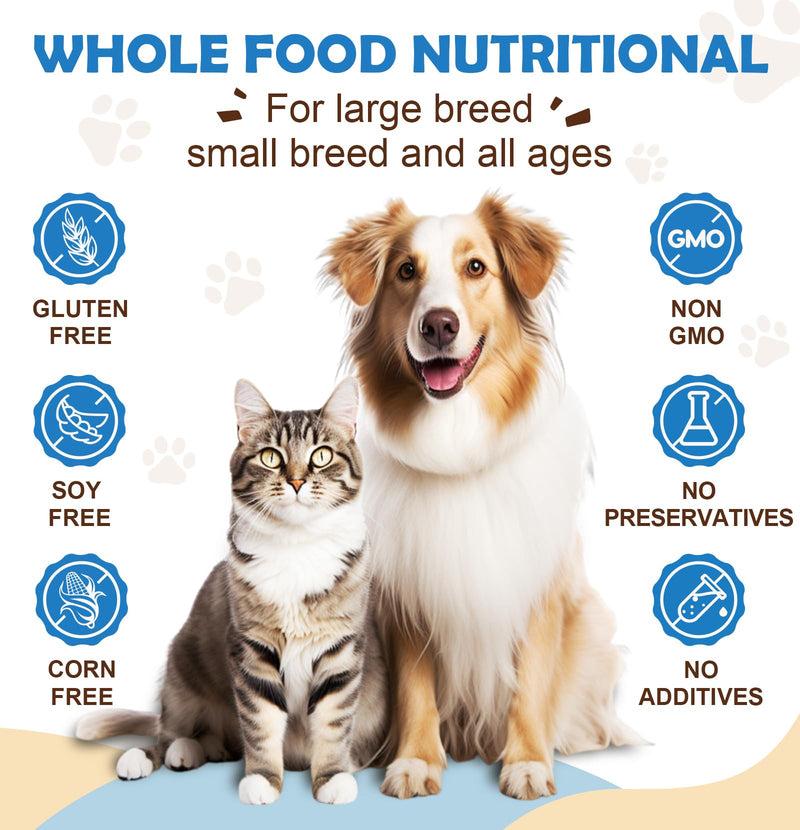 ZEBORA Probiotics for Dogs, Probiotic Powder with Pumpkin, Prebiotics & Digestive Enzymes, 6 Billion CFUs Dog Probiotics for Digestive Health, Gut & Immune Health, Chicken Flavor, 90 Scoops 9.52 Ounce (Pack of 1)