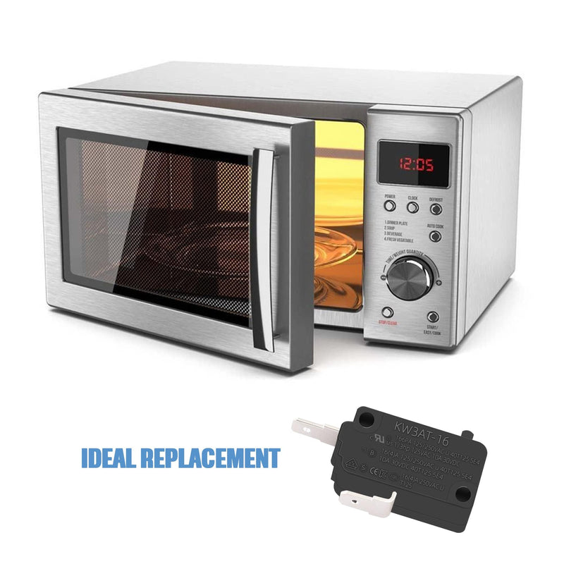 KW3AT-16 Microwave Oven Door Switch 16A 125/250V Door Interloc for KW3A, KW3A-16 (2 Open and 1 Closed) 2 pcs Normally Open and 1pc Normally Closed