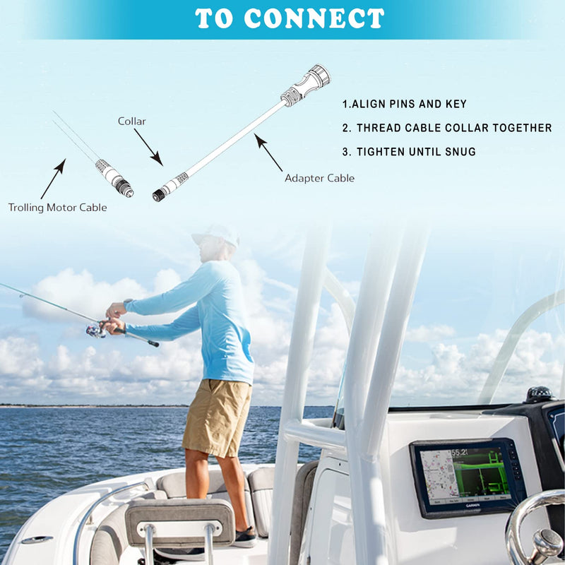1852072 ‎MKR-US2-12 Universal Sonar 2 Adapter Cable Compatible with Garmin Echo, echoMAP, Striker Series Fishfinder Replace for 1852072