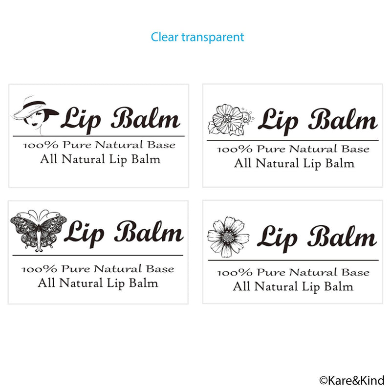 Kare & Kind Value Pack of 400 Labels - 8 Different Designs - for Lip Balm Containers, Nasal Inhaler Tubes, etc. - Self Adhesive, Easy Peel 400 pieces A Multicolor
