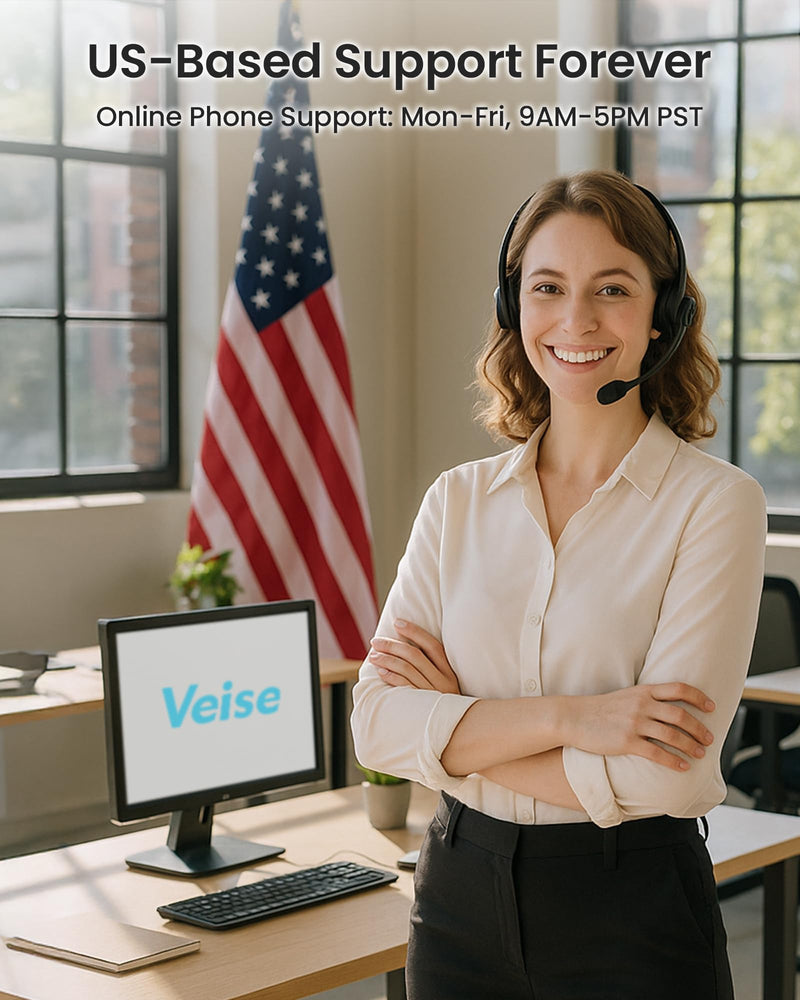 Veise Keyless Entry Door Lock with 2 Lever Handles - Electronic Keypad Deadbolt, Easy Installation Digital Smart Front Door Lock Set, Matte Black Door Lever