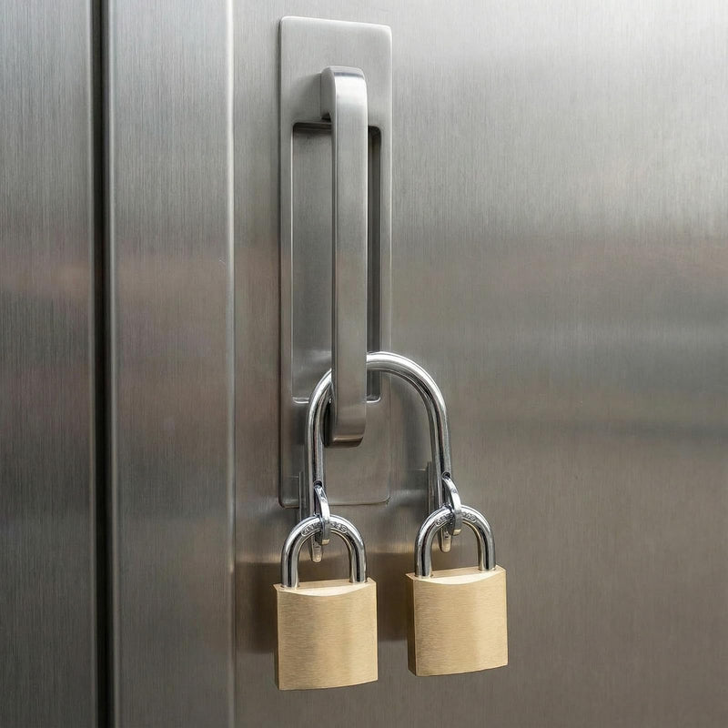 4 Sets 2 Lock Gate Padlock Lock System Include U Bolt and Links for School Districts Federal Government Utility Companies and More(Padlocks Not Included) 4