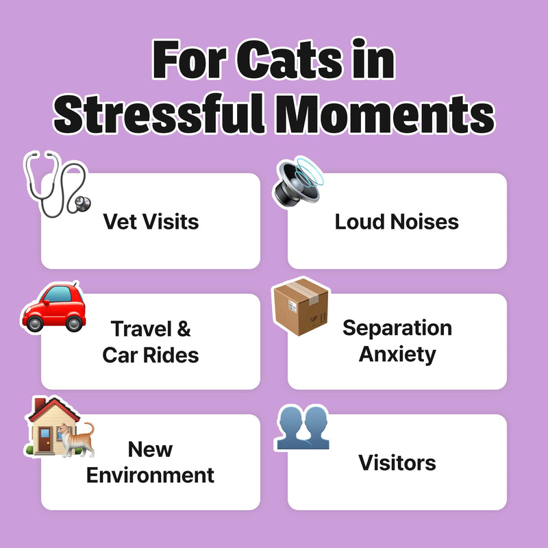 Cat Calming Supplement – Lickable for Stress & Anxiety Relief, Helps Promote Relaxation with L-Theanine, Tryptophan & Valerian Root – for Separation Anxiety & Travel, Tuna Flavor, 30 Tubes
