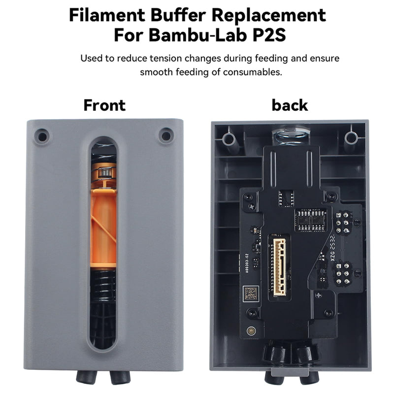 Filament Buffer Replacement Compatible with BambuLab P2S: Reduce Tension Fluctuations and Ensure Smooth Filaments Feeding 3D Printer Accessories