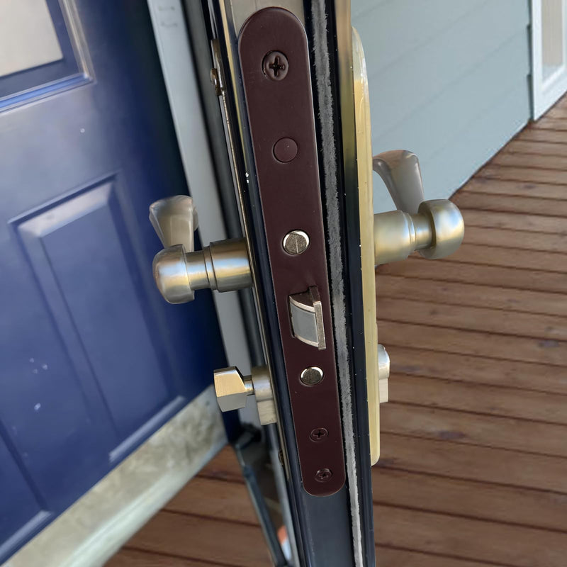 2 Point Bolt Mortise Lock Body Fit Pella Storm Doors (Cranberry) Cranberry