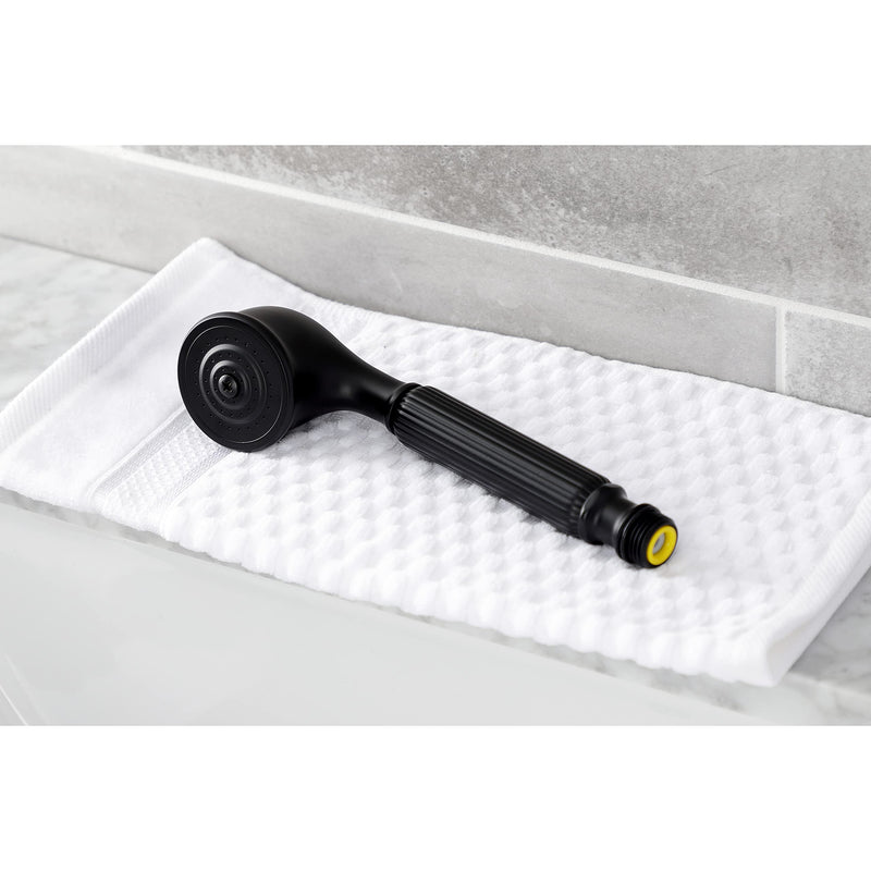 Kingston K103A0 Single Function Round Hand Shower, Matte Black