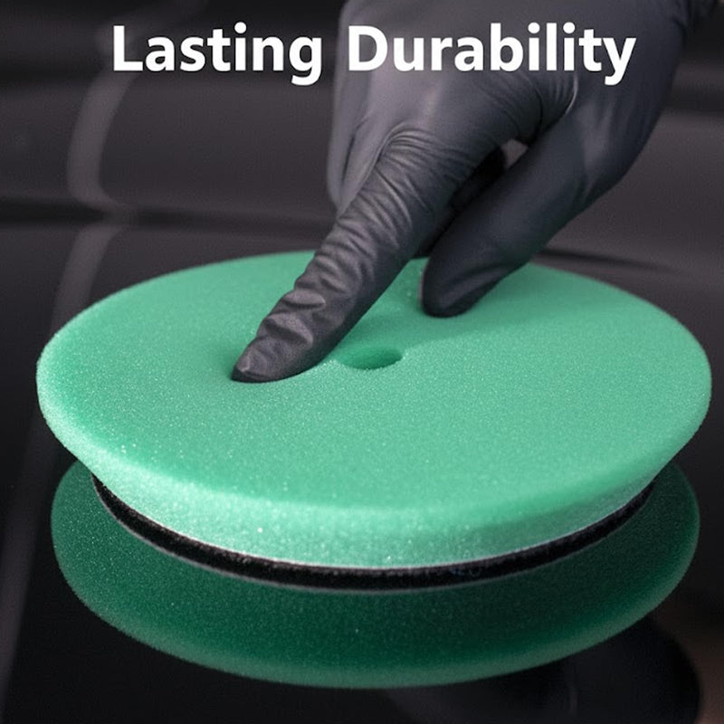 5 Inch 6-Pack Foam Buffing & Polishing Pads Kit – Full 800–3000 Grit Correction System with Denim Texture Pad for Orange Peel, Swirl Removal, High-Gloss Auto Finish, DA & Rotary Compatible 5 Inch