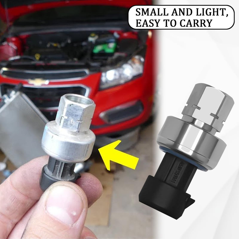 AC Pressure Switch Sensor OEM#1551343 13587668, A/C High Pressure Switch Air Conditioning Refrigerant Pressure Sensor for Buick Cadillac Pontiac Saturn Chevrolet GMC, HVAC Pressure Transducer Black