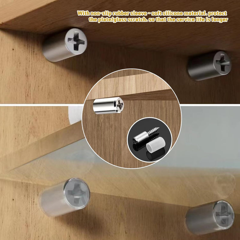 Shelf Support Pegs with Non-Slip Sleeve,Support Cabinet Shelf Pins for Kitchen Furniture & Bookcase Shelf Cabinet Closet Shelf Support (50 Pieces) 50