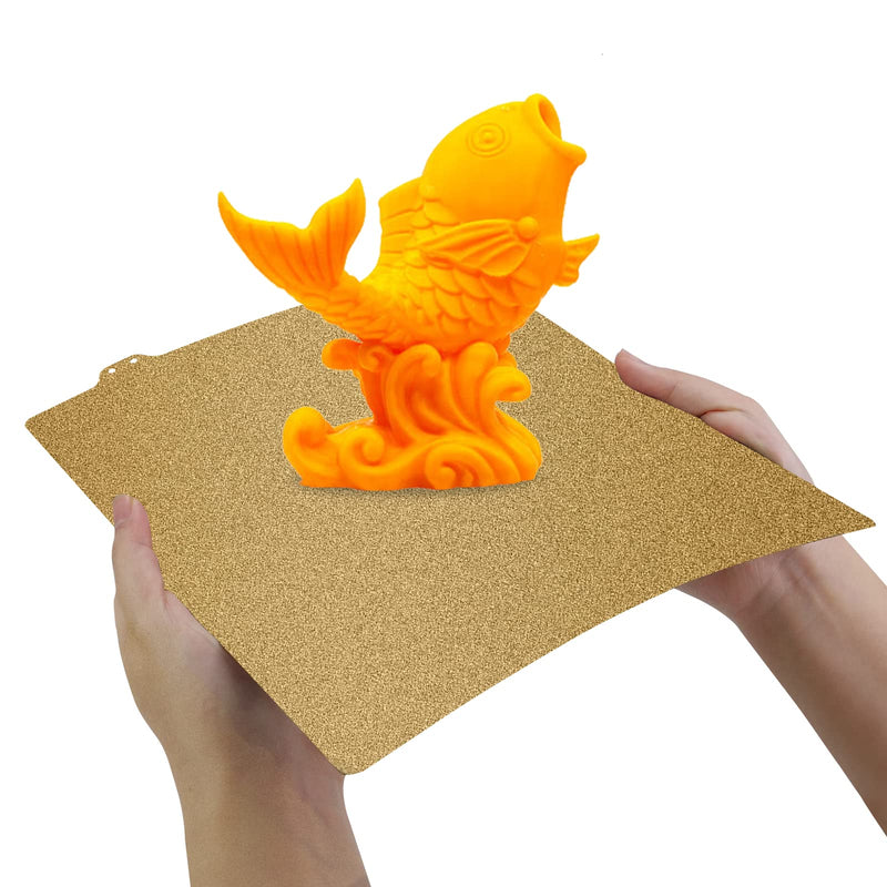 Double Sided Textured PEI Sheet for Voron 2.4,355x355mm/13.9x13.9inch,Flexible Spring Steel Build Platewith Magnetic Base for Voron 2.4 350,Sovol SV03, RepRap 3D Printer.