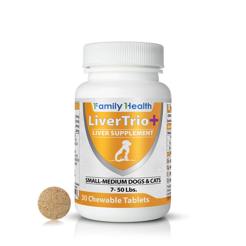 Comprehensive Liver Support Supplement for Smaller Dogs. Flavorful Chewable Tablets Combining Same, SPC, Silybin A+B, + Glutathione 30Ct (Small - Medium) Small - Medium (1 Pack)
